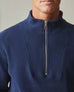 Men's French Rib Half Zip - Pageant Blue